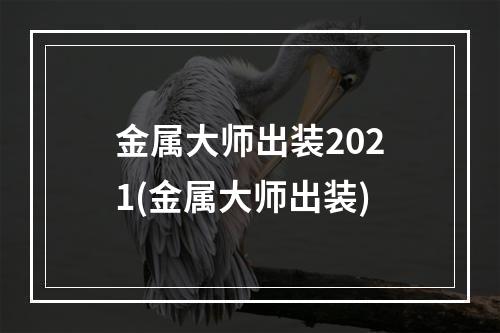 金属大师出装2021(金属大师出装)