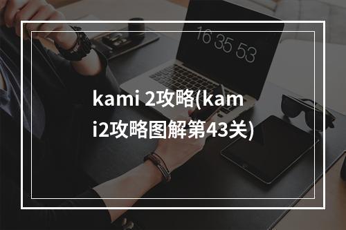 kami 2攻略(kami2攻略图解第43关)