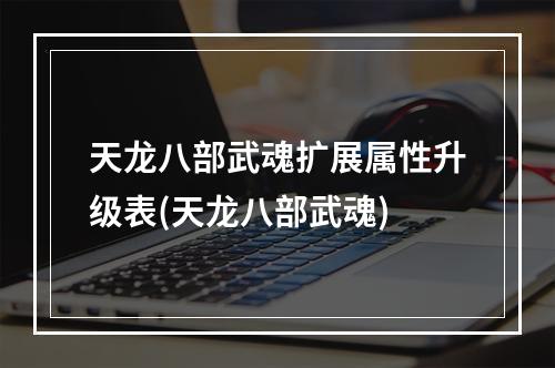 天龙八部武魂扩展属性升级表(天龙八部武魂)