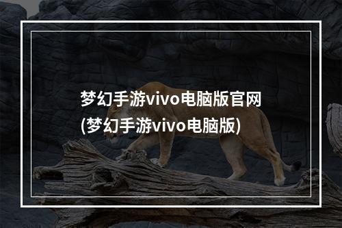 梦幻手游vivo电脑版官网(梦幻手游vivo电脑版)