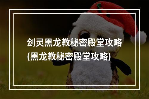 剑灵黑龙教秘密殿堂攻略(黑龙教秘密殿堂攻略)