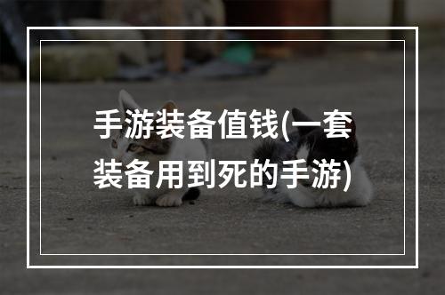 手游装备值钱(一套装备用到死的手游)