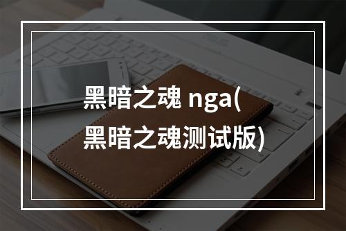 黑暗之魂 nga(黑暗之魂测试版)