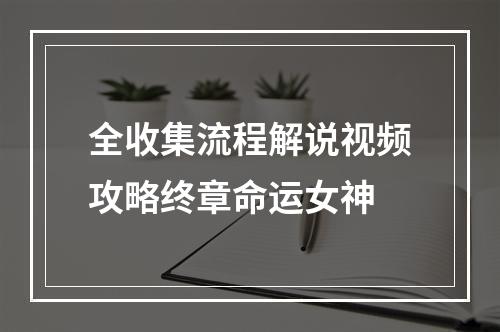 全收集流程解说视频攻略终章命运女神