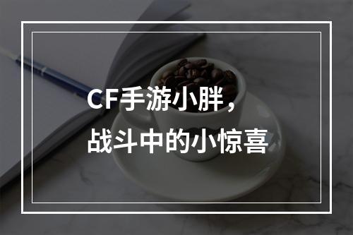 CF手游小胖，战斗中的小惊喜