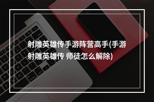 射雕英雄传手游阵营高手(手游射雕英雄传 师徒怎么解除)