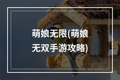 萌娘无限(萌娘无双手游攻略)