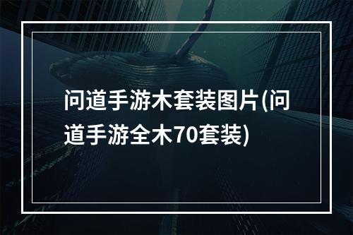 问道手游木套装图片(问道手游全木70套装)