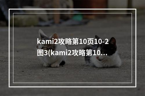 kami2攻略第10页10-2图3(kami2攻略第10)