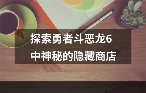 探索勇者斗恶龙6中神秘的隐藏商店