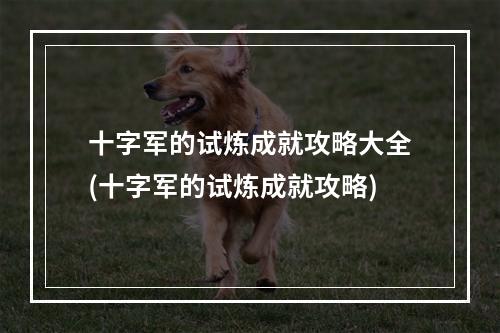 十字军的试炼成就攻略大全(十字军的试炼成就攻略)