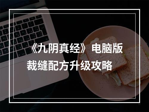 《九阴真经》电脑版裁缝配方升级攻略