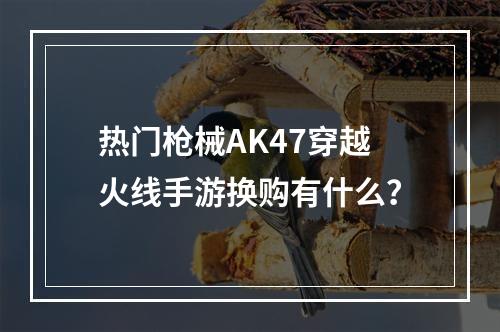 热门枪械AK47穿越火线手游换购有什么？