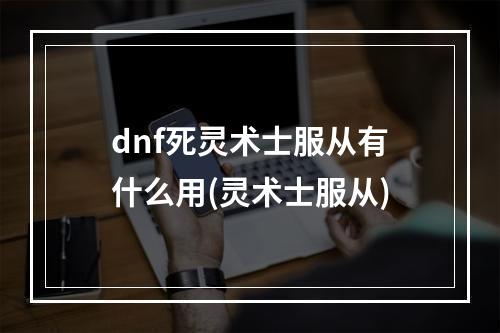 dnf死灵术士服从有什么用(灵术士服从)