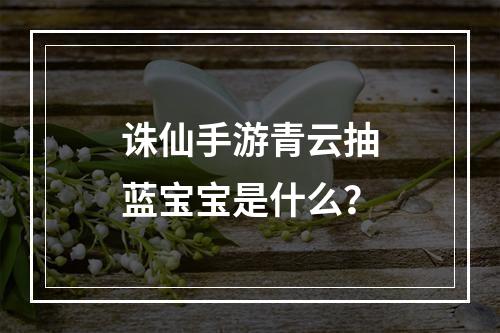 诛仙手游青云抽蓝宝宝是什么？