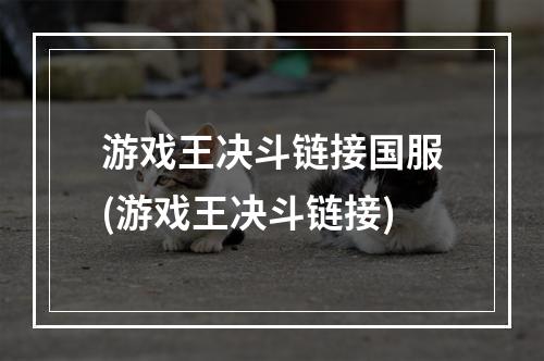 游戏王决斗链接国服(游戏王决斗链接)