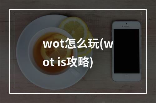 wot怎么玩(wot is攻略)