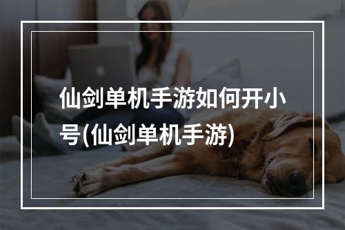 仙剑单机手游如何开小号(仙剑单机手游)