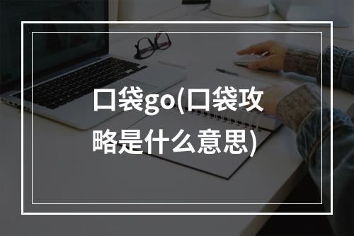 口袋go(口袋攻略是什么意思)