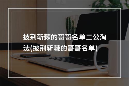 披荆斩棘的哥哥名单二公淘汰(披荆斩棘的哥哥名单)