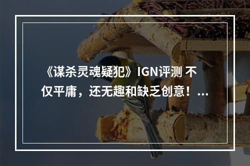 《谋杀灵魂疑犯》IGN评测 不仅平庸，还无趣和缺乏创意！（评测）