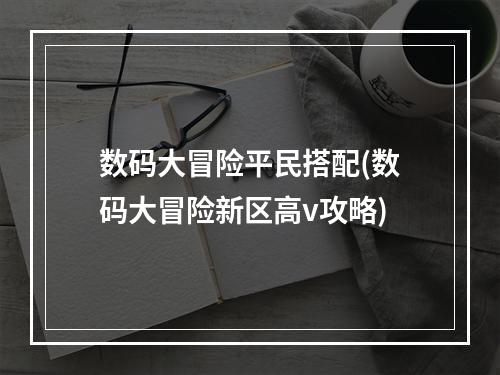 数码大冒险平民搭配(数码大冒险新区高v攻略)