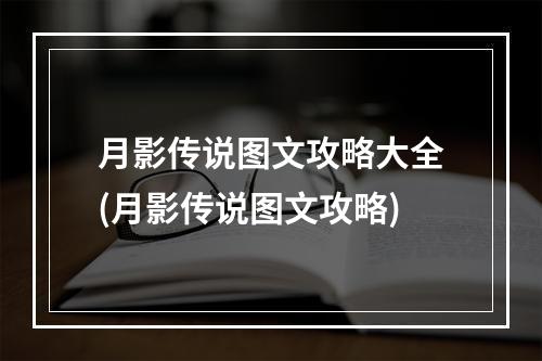 月影传说图文攻略大全(月影传说图文攻略)