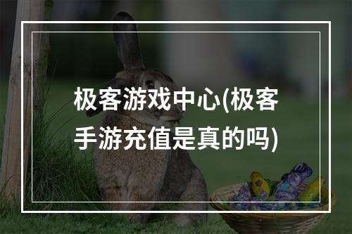 极客游戏中心(极客手游充值是真的吗)