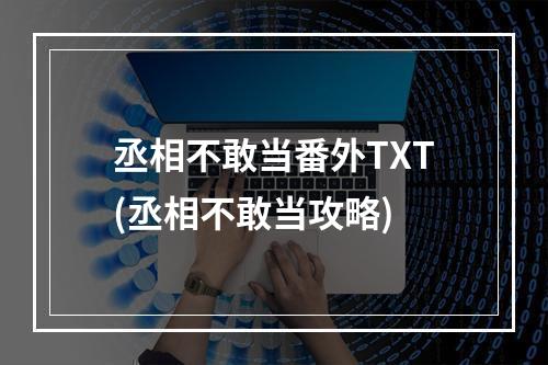 丞相不敢当番外TXT(丞相不敢当攻略)