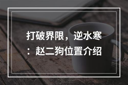 打破界限，逆水寒：赵二狗位置介绍