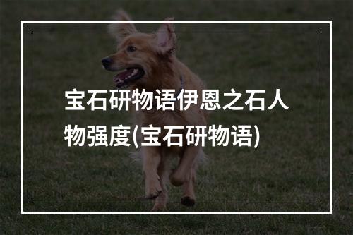 宝石研物语伊恩之石人物强度(宝石研物语)