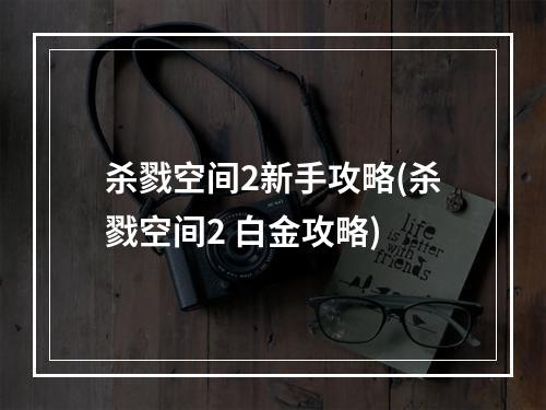 杀戮空间2新手攻略(杀戮空间2 白金攻略)