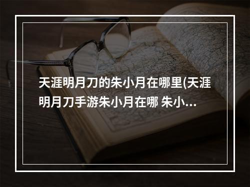 天涯明月刀的朱小月在哪里(天涯明月刀手游朱小月在哪 朱小月位置一览 天涯明月刀)