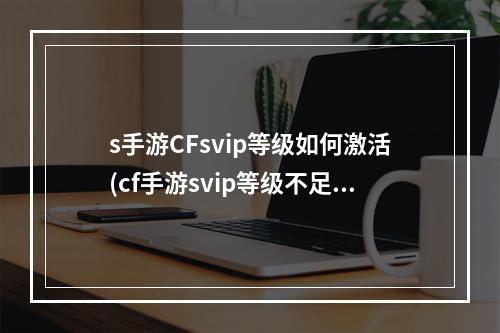 s手游CFsvip等级如何激活(cf手游svip等级不足)