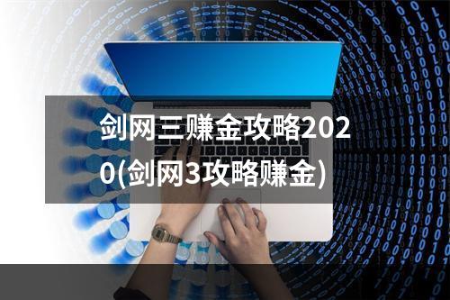 剑网三赚金攻略2020(剑网3攻略赚金)