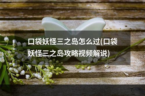 口袋妖怪三之岛怎么过(口袋妖怪三之岛攻略视频解说)