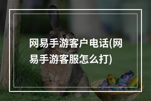 网易手游客户电话(网易手游客服怎么打)