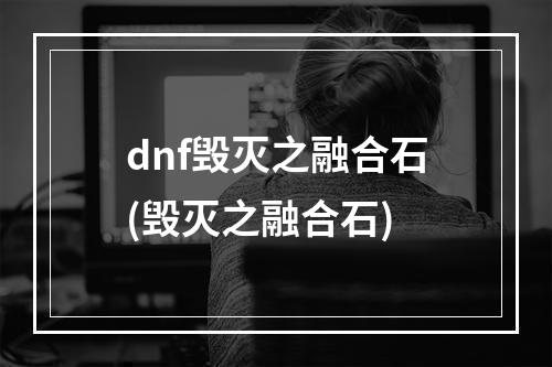 dnf毁灭之融合石(毁灭之融合石)