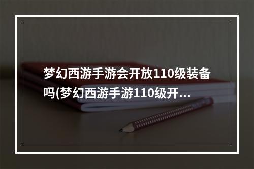 梦幻西游手游会开放110级装备吗(梦幻西游手游110级开放)