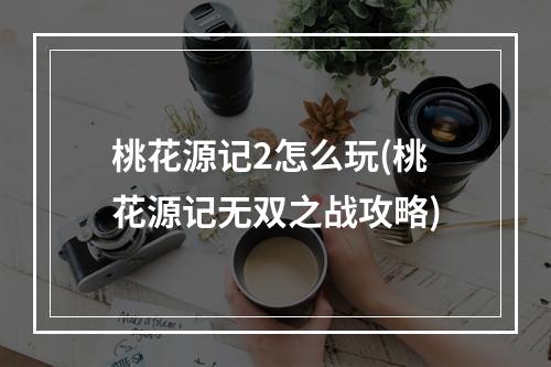 桃花源记2怎么玩(桃花源记无双之战攻略)