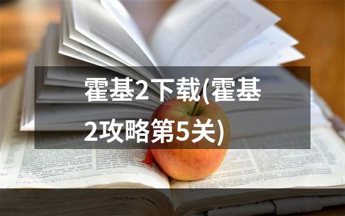 霍基2下载(霍基2攻略第5关)