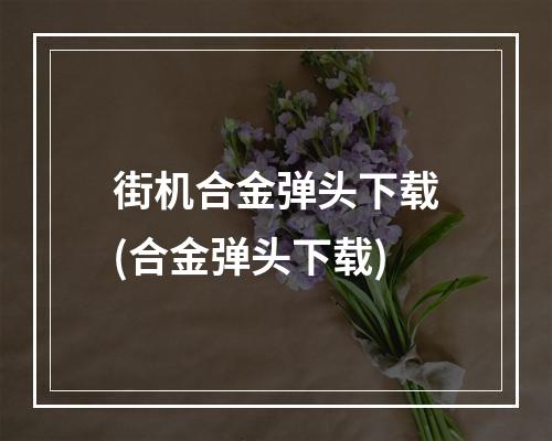 街机合金弹头下载(合金弹头下载)