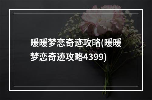 暖暖梦恋奇迹攻略(暖暖梦恋奇迹攻略4399)