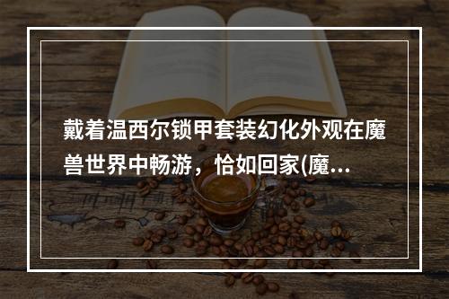 戴着温西尔锁甲套装幻化外观在魔兽世界中畅游，恰如回家(魔兽世界)2魔兽世界9.0版本重磅神器装备，温西尔锁甲套装幻化外观提升战斗力(魔兽世界9.0版本重磅神器装