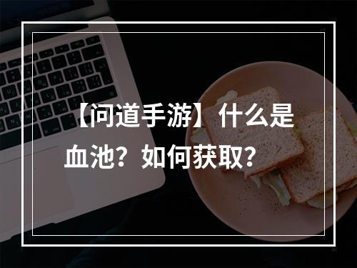 【问道手游】什么是血池？如何获取？