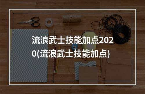 流浪武士技能加点2020(流浪武士技能加点)