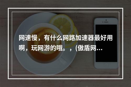 网速慢，有什么网路加速器最好用啊，玩网游的哦。，(傲盾网络加速器破解版)