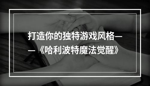 打造你的独特游戏风格——《哈利波特魔法觉醒》