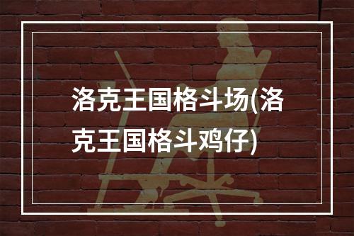 洛克王国格斗场(洛克王国格斗鸡仔)