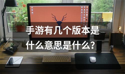 手游有几个版本是什么意思是什么？